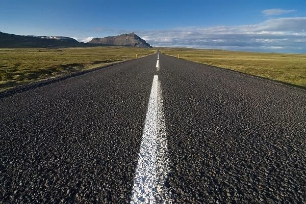 Long country road, Snaefellsjokull, Iceland, Polar Regions