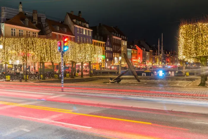 Framed Print : Long exposure of Anchor and Mindeankeret, Copenhagen, Denmark, Scandinavia, Europe