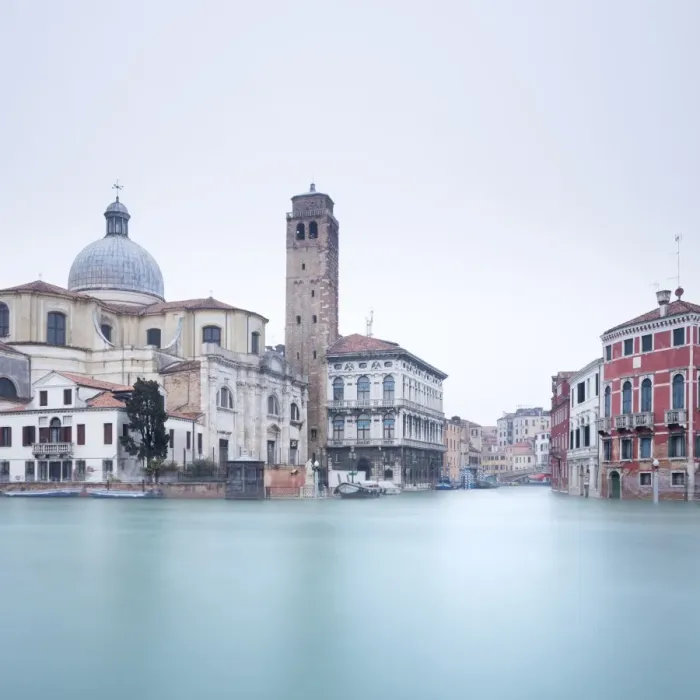 Framed Print : Long exposure image of buildings on the Grand Canal, Venice, UNESCO World Heritage Site Framed Print : Long exposure image of buildings on the Grand Canal, Venice, UNESCO World Heritage Site