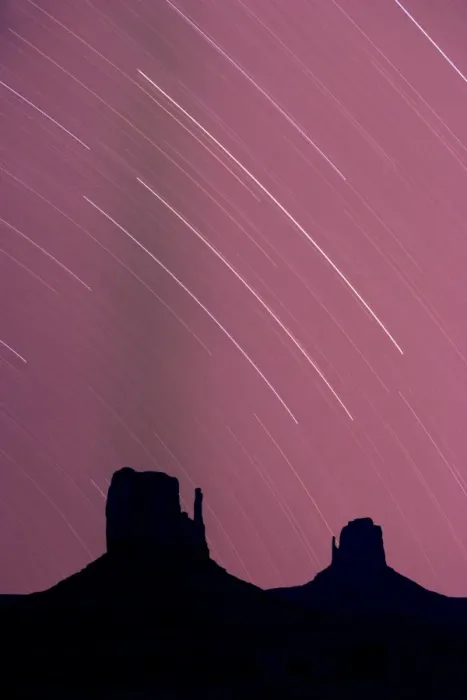 Framed Print : Long exposure of star trails in night sky Framed Print : Long exposure of star trails in night sky