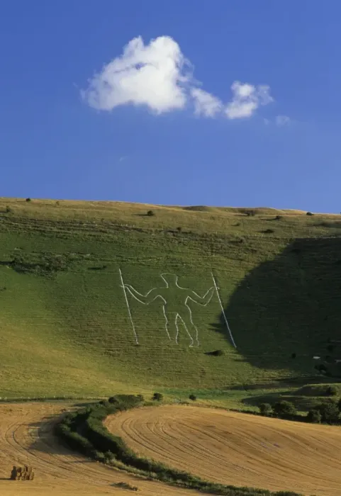 Framed Print : Long Man of Wilmington chalk figure, Wilmington, East Sussex, England, United Kingdom, Europe Framed Print : Long Man of Wilmington chalk figure, Wilmington, East Sussex, England, United Kingdom, Europe