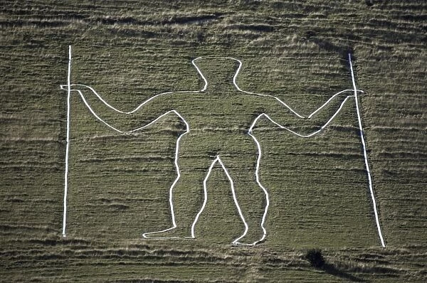 The Long Man, Wilmington Hill, near Wilmington, South Downs, Sussex, England