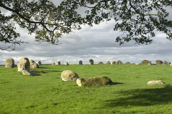 Framed Print : Long Meg Druids Circle, Little Salkeld, Eden Valley, Cumbria, England, United Kingdom Framed Print : Long Meg Druids Circle, Little Salkeld, Eden Valley, Cumbria, England, United Kingdom
