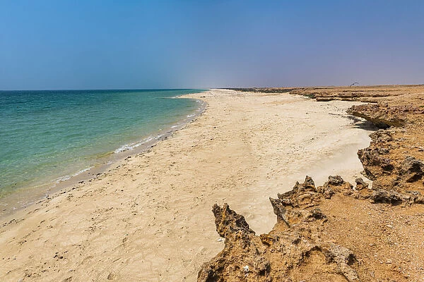 Long sandy beach, Farasan islands, Kingdom of Saudi Arabia, Middle East