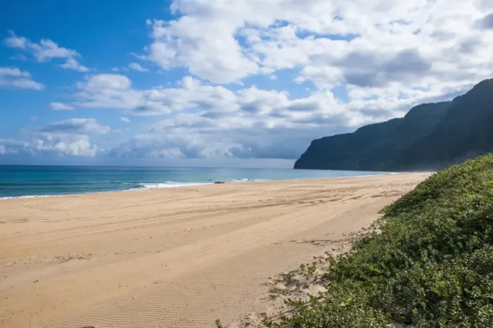 Framed Print : Long sandy beach in the Polihale State Park, Kauai, Hawaii, United States of America, Pacific Framed Print : Long sandy beach in the Polihale State Park, Kauai, Hawaii, United States of America, Pacific
