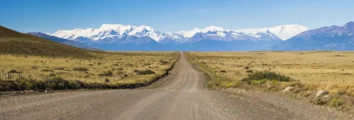 Framed Print : Long straight road to Perito Moreno Glaciar, El Calafate, Patagonia, Argentina, South Framed Print : Long straight road to Perito Moreno Glaciar, El Calafate, Patagonia, Argentina, South
