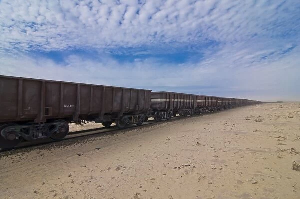 The longest iron ore train in the world between Zouerate and Nouadhibou