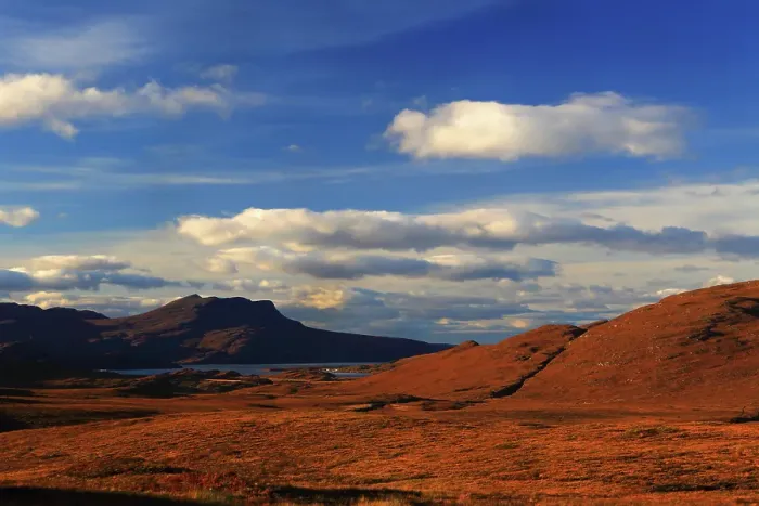 Framed Print : Looking towards Ben Mor Coigach from Assynt, Sutherland, Highlands, Scotland, United Kingdom Framed Print : Looking towards Ben Mor Coigach from Assynt, Sutherland, Highlands, Scotland, United Kingdom