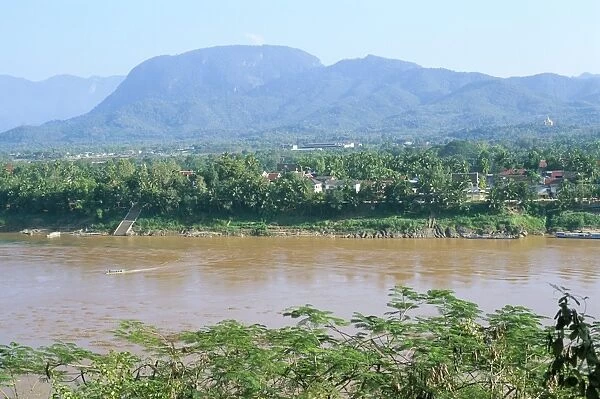 Looking east across the Mekong River