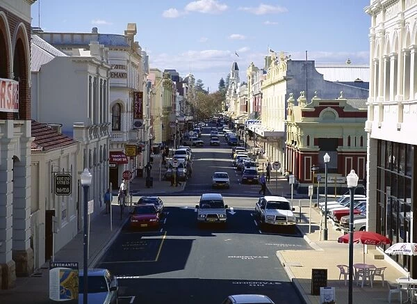 Looking down Main Street towards Town Hall, Fremantle, Western Australia