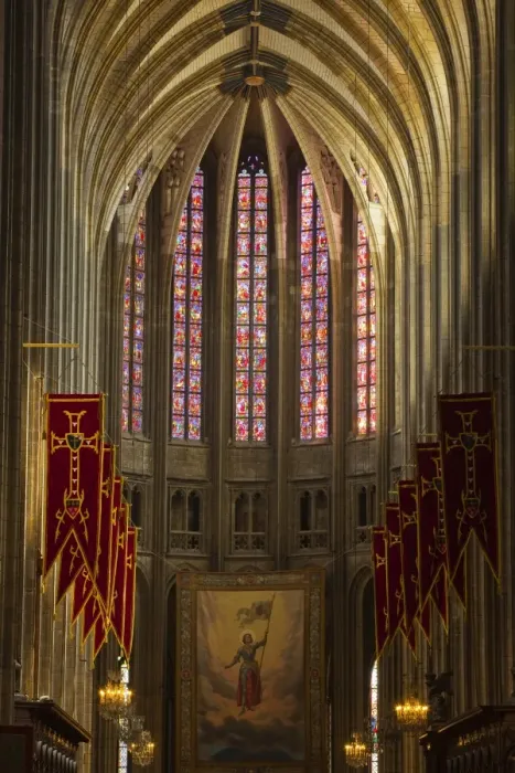 Framed Print : Looking down the nave of Cathedrale Sainte Croix d Orleans (Cathedral of Orleans) Framed Print : Looking down the nave of Cathedrale Sainte Croix d Orleans (Cathedral of Orleans)