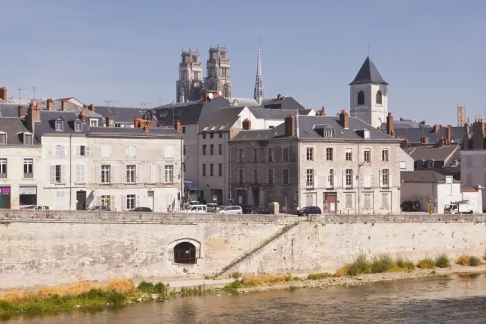 Framed Print : Looking across the River Loire to the Cathedrale Sainte Croix d Orleans (Cathedral of Orleans) Framed Print : Looking across the River Loire to the Cathedrale Sainte Croix d Orleans (Cathedral of Orleans)