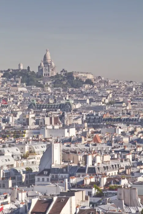 Framed Print : Looking over the rooftops of Paris to Sacre Coeur, Paris, France, Europe Framed Print : Looking over the rooftops of Paris to Sacre Coeur, Paris, France, Europe