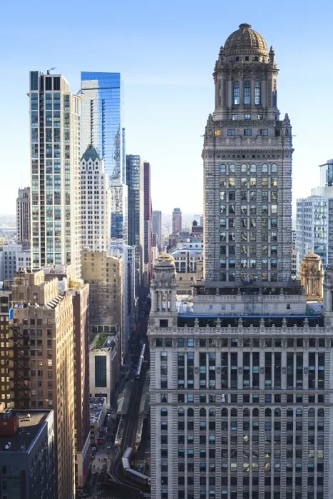 Framed Print : Looking down South Wabash Avenue in the Loop, the Jewelers Building in the foreground, Chicago, Illinois, United States of America, North America Framed Print : Looking down South Wabash Avenue in the Loop, the Jewelers Building in the foreground, Chicago, Illinois, United States of America, North America