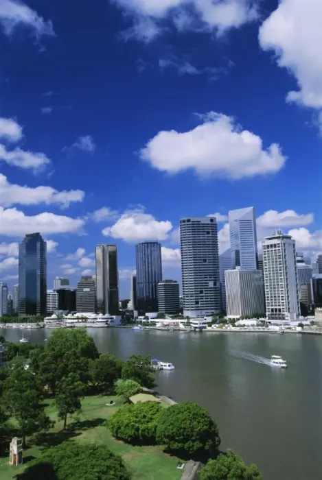 Framed Print : Looking southwest over Captain John Burke Park on Kangaroo Point by the Brisbane River Framed Print : Looking southwest over Captain John Burke Park on Kangaroo Point by the Brisbane River