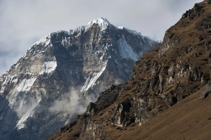 Framed Print : The looming face of Jomolhari, the third highest mountain in Bhutan at 7326m, seen from Jangothang Framed Print : The looming face of Jomolhari, the third highest mountain in Bhutan at 7326m, seen from Jangothang
