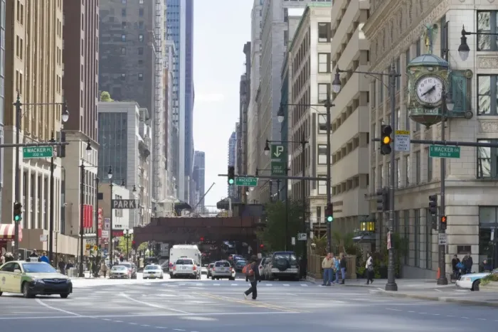 Framed Print : The Loop, Chicago, Illinois, United States of America, North America