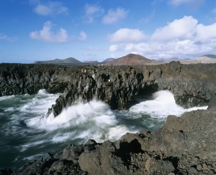 Framed Print : Los Hervideros, El Golfo, Lanzarote, Canary Islands, Spain, Atlantic, Europe Framed Print : Los Hervideros, El Golfo, Lanzarote, Canary Islands, Spain, Atlantic, Europe