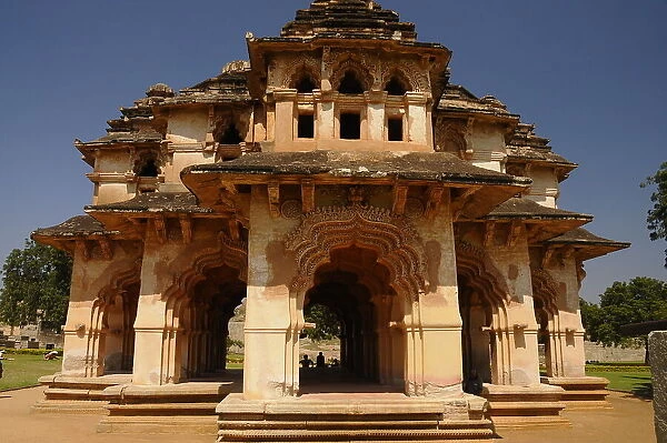 Lotus Mahal, Hampi, UNESCO World Heritage Site, Karnataka, India, Asia