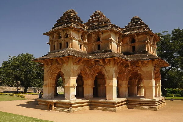 Lotus Mahal, Hampi, UNESCO World Heritage Site, Karnataka, India, Asia