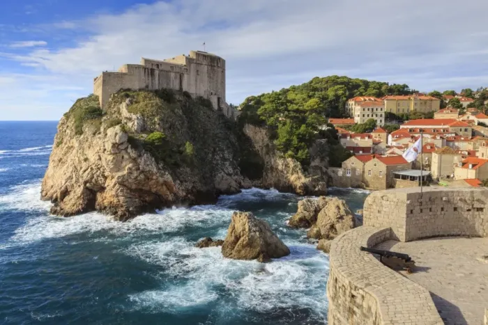 Framed Print : Lovrjenac Fort and Bokar Tower from Old Town City Walls, Dubrovnik, UNESCO World Heritage Site Framed Print : Lovrjenac Fort and Bokar Tower from Old Town City Walls, Dubrovnik, UNESCO World Heritage Site