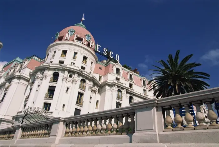 Framed Print : Low angle view of the exterior of the Hotel Negresco in Nice, Alpes Maritimes Framed Print : Low angle view of the exterior of the Hotel Negresco in Nice, Alpes Maritimes