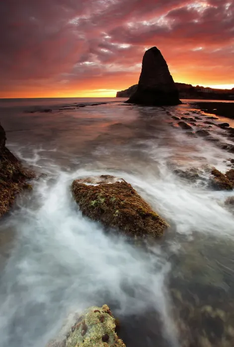 Framed Print : Low tide at sunset, Freshwater Bay, Isle of Wight, England, United Kingdom, Europe Framed Print : Low tide at sunset, Freshwater Bay, Isle of Wight, England, United Kingdom, Europe