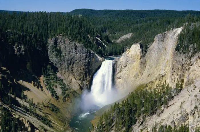 Framed Print : Lower Falls of Yellowstone River Framed Print : Lower Falls of Yellowstone River