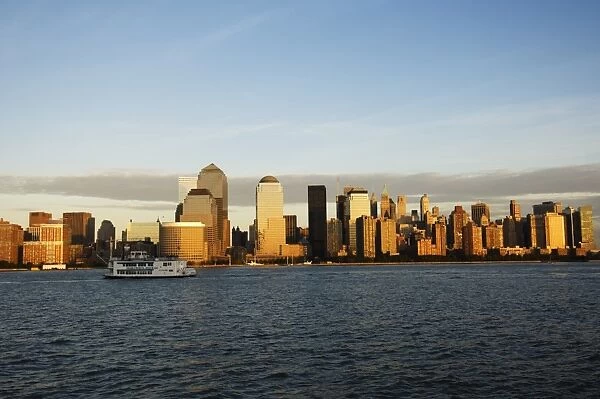 Lower Manhattan skyline across the Hudson River