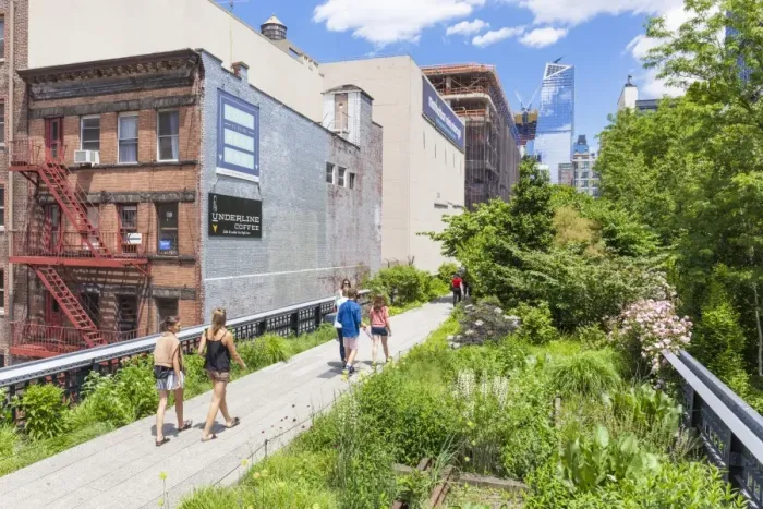 Framed Print : Lower Manhattan tourist attraction, The High Line, urban park, an elevated disused rail line Framed Print : Lower Manhattan tourist attraction, The High Line, urban park, an elevated disused rail line