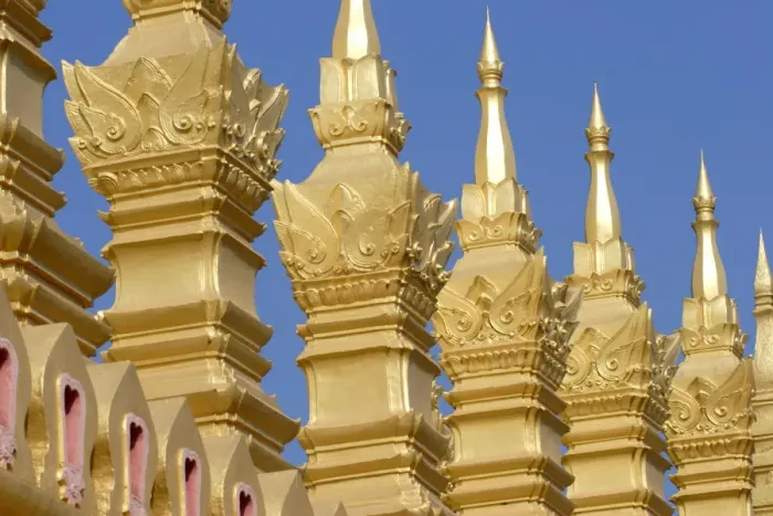 Framed Print : Detail of That Luang temple Framed Print : Detail of That Luang temple