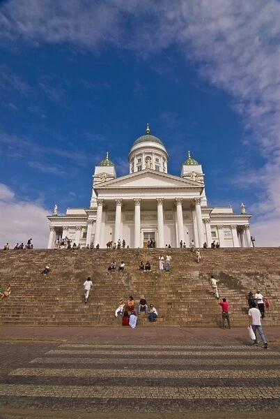 The Lutheran cathedral in Helsinki, Finland, Scandinavia, Europe