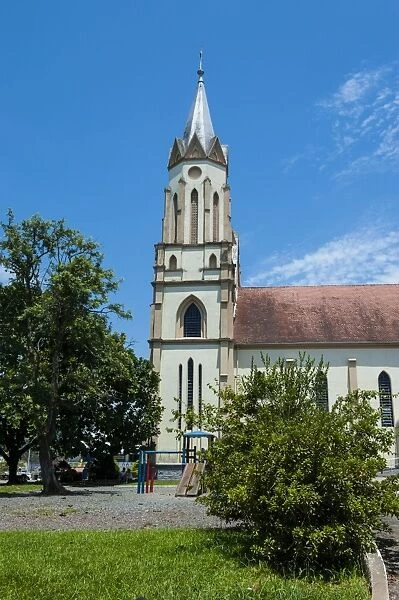 Lutheran church in the German town of Blumenau, Brazil, South America