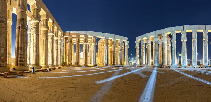 Framed Print : Luxor Temple at dusk, Luxor, Nile Valley, Upper Egypt Framed Print : Luxor Temple at dusk, Luxor, Nile Valley, Upper Egypt