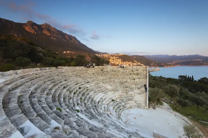 Framed Print : Lycian amphitheatre, Antiphellos ruins, Kas, Lycia, Turquoise Coast, Mediterranean Region Framed Print : Lycian amphitheatre, Antiphellos ruins, Kas, Lycia, Turquoise Coast, Mediterranean Region
