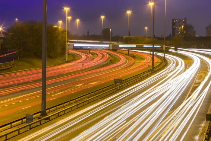 Framed Print : M8 Motorway trail lights, Glasgow, Scotland, United Kingdom, Europe Framed Print : M8 Motorway trail lights, Glasgow, Scotland, United Kingdom, Europe