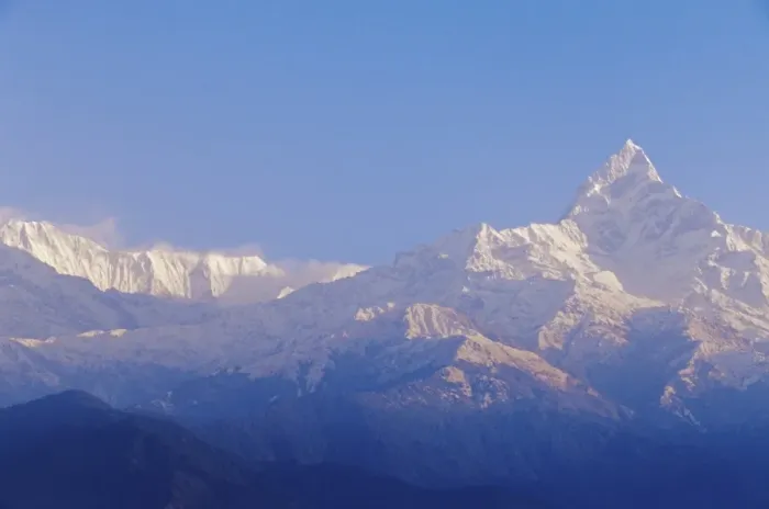 Framed Print : Machhapuchhare peak (Fish Tail) from Sarangkot village Framed Print : Machhapuchhare peak (Fish Tail) from Sarangkot village
