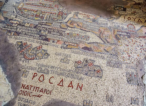 Madaba Mosaic Map, Greek Orthodox Basilica of Saint George, Madaba, Madaba Governorate