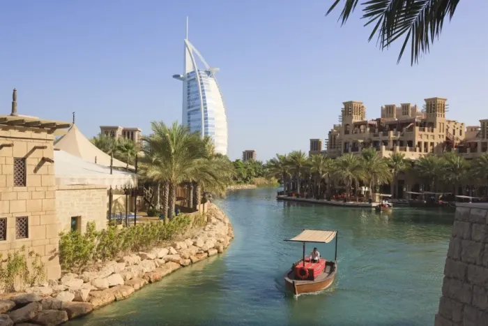 Framed Print : Madinat Jumeirah and Burj Al Arab Hotels, Jumeirah Beach, Dubai, United Arab Emirates Framed Print : Madinat Jumeirah and Burj Al Arab Hotels, Jumeirah Beach, Dubai, United Arab Emirates