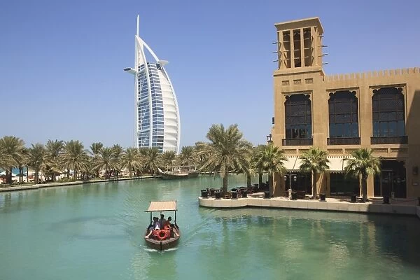 Madinat Jumeirah and Burj Al Arab Hotels, Jumeirah Beach, Dubai, United Arab Emirates