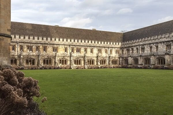Magdalen College Cloister, Oxford, Oxfordshire, England, United Kingdom, Europe