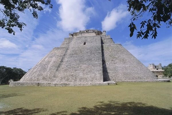 Magicians Pyramid at Mayan site of Uxmal