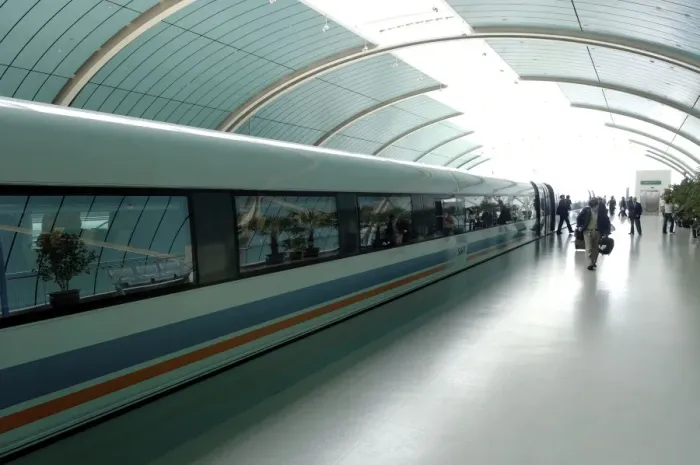Framed Print : The Maglev, the worlds fastest train with a maximum speed of 430 km an hour Framed Print : The Maglev, the worlds fastest train with a maximum speed of 430 km an hour