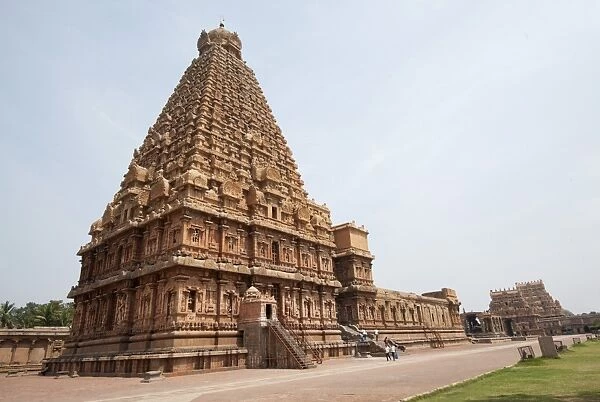 The magnificent Cholan Dynasty Brihadeeswara temple, UNESCO World Heritage Site, built in 1010