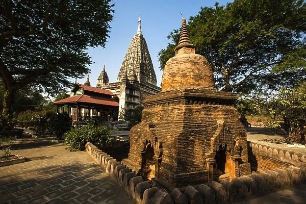 The Mahabodhi Temple, a Buddhist temple built in the mid-13th century, located in Bagan (Pagan)