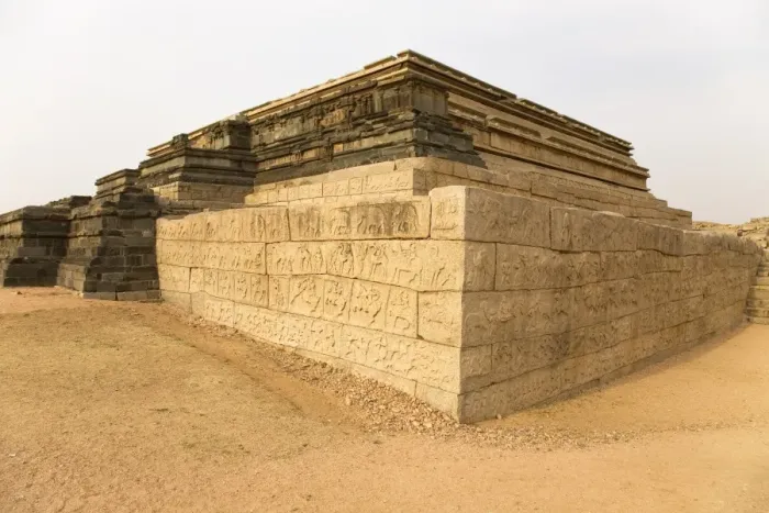 Framed Print : The Mahanavami Dibba, the three-tiered structure within the royal enclosure at Hampi Framed Print : The Mahanavami Dibba, the three-tiered structure within the royal enclosure at Hampi