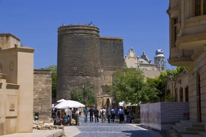 Framed Print : Maiden Tower in the center of the old town of Baku, UNESCO World Heritage Site Framed Print : Maiden Tower in the center of the old town of Baku, UNESCO World Heritage Site