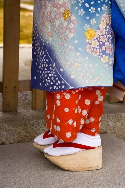 Maiko (apprentice geisha) wearing traditional Japanese