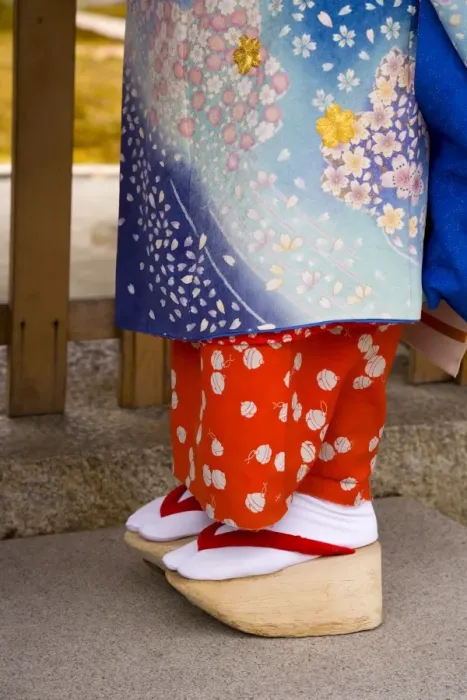 Framed Print : Maiko (apprentice geisha) wearing traditional Japanese Framed Print : Maiko (apprentice geisha) wearing traditional Japanese