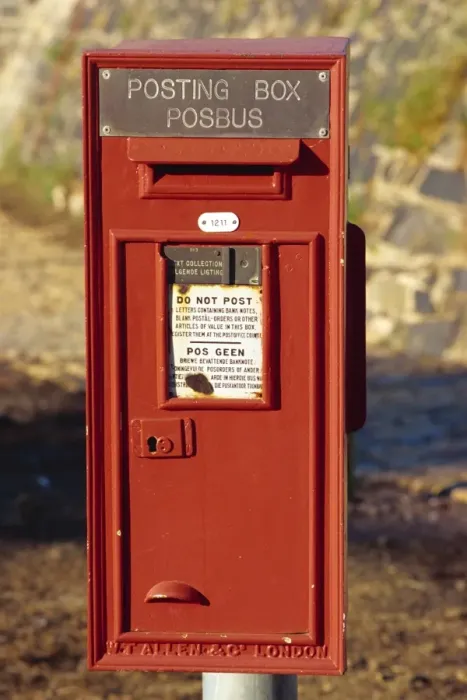 Framed Print : Mail box, South Africa Framed Print : Mail box, South Africa